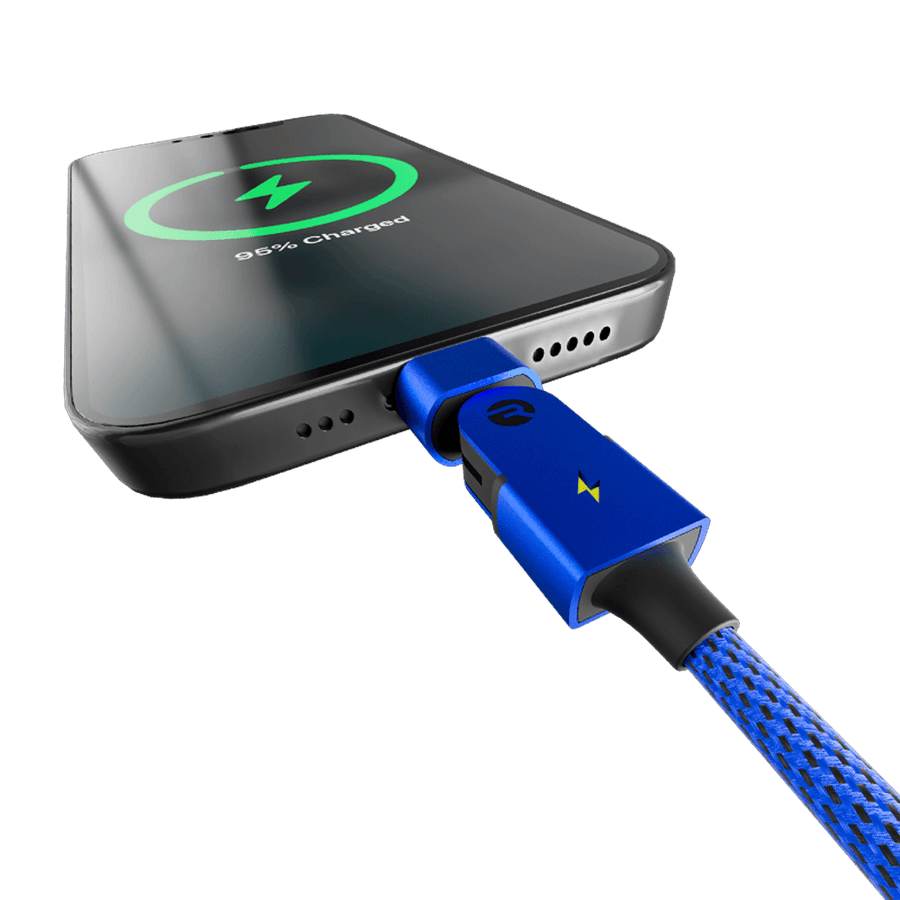 Type C: for Android & iPhone 15+ / 3ft / Blue