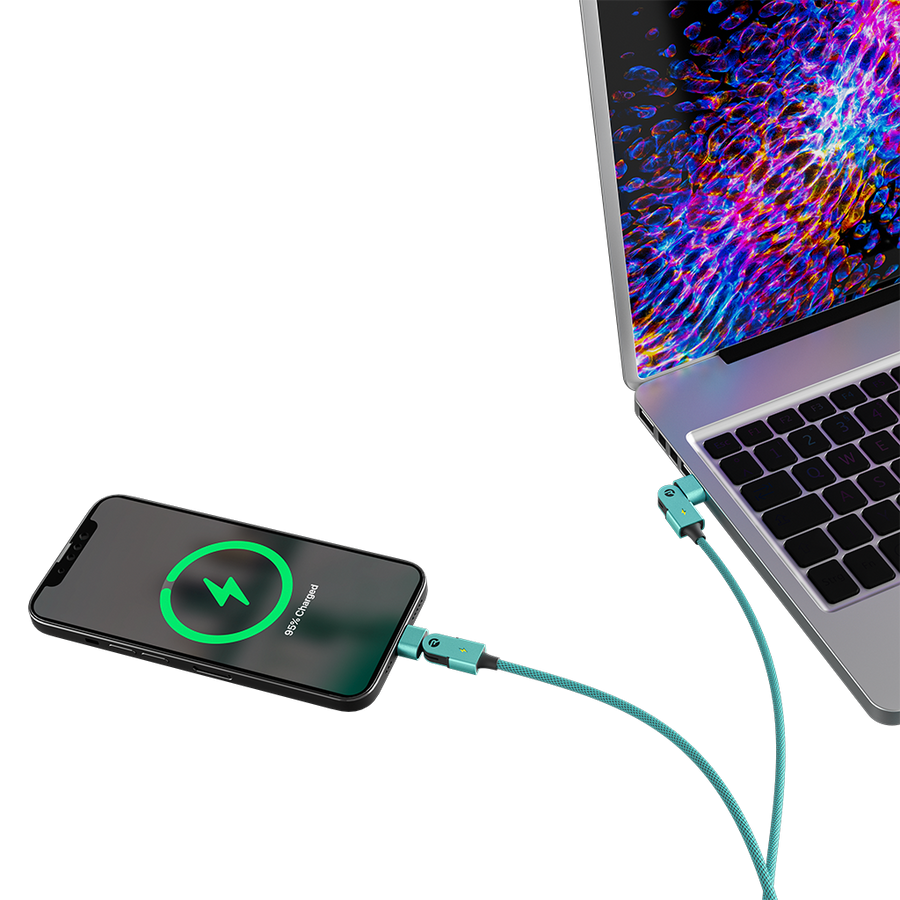 Type C: for Android & iPhone 15+ / 6ft / Mint