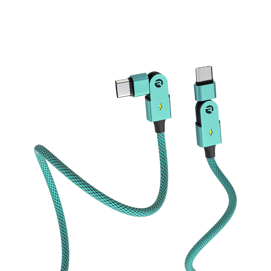 Type C: for Android & iPhone 15+ / 3ft / Mint