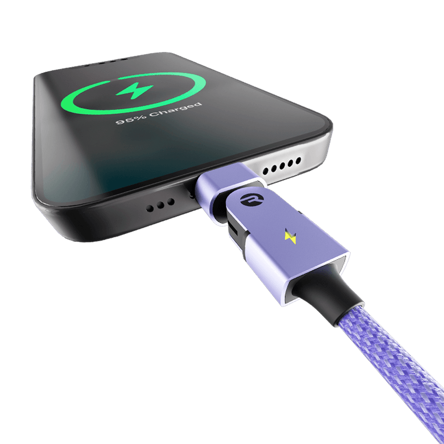 Type C: for Android & iPhone 15+ / 6ft / Purple